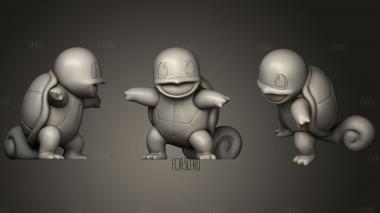 Squirtle(Pokemon) stl model for CNC